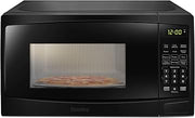Danby DBMW0720BBB 700 Watts 0.7 Cu.Ft. Countertop Microwave with Push Button Door| 10 Power Levels, 6 Cooking Programs| Auto Defrost and Child Lock