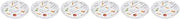 Cosy & Trendy Set of 6 Pasta Plates Diameter, White, diamètre 20 cm