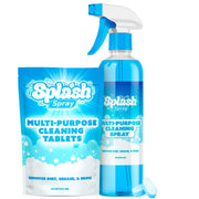 Splash Spray Multi-Purpose Cleaning Tablets - 5x Cleaning Tablets and Bottle Spray - Mix with Warm Water by Generic – 1 Count (Pack of 1), Model SPLASHSPRAYv2x1