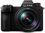 Panasonic LUMIX S1R Full Frame Mirrorless Camera with 47.3MP MOS High Resolution Sensor, 24-105mm F4 L-Mount S Series Lens, 4K HDR Video and 3.2” LCD - DC-S1RMK Black