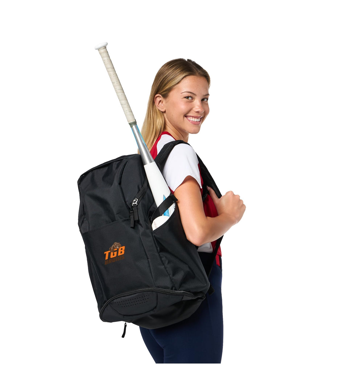 Trevor Browne Bruins Sport Backpack by Trevor Browne High School, Phoenix, AZ 85033 – One Size Fits Most, Polyester PVC, Black