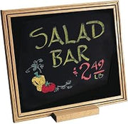 HUBERT Chalkboard Black Single-Sided - 11" L x 7" H