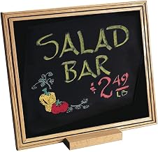 HUBERT Chalkboard Black Single-Sided - 11" L x 7" H