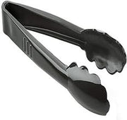 Fineline Settings Platter Pleasers Black 9" Scalloped Heavy Duty Tongs 24 Pieces