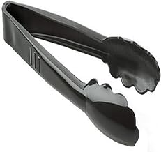 Fineline Settings Platter Pleasers Black 9" Scalloped Heavy Duty Tongs 24 Pieces
