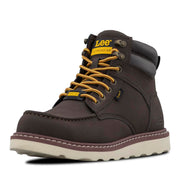 Men's Russet Steel Toe Work Boot by Lee – 6.5 Wide, Chocolate, Model M000274-201
