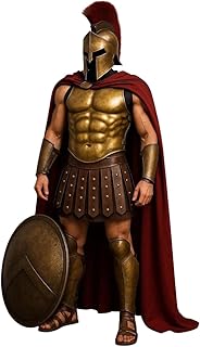 Spartan Leonidas Full Body Costume for Men - 300 Spartan Warrior Fully Wearable Costume Armor for Halloween