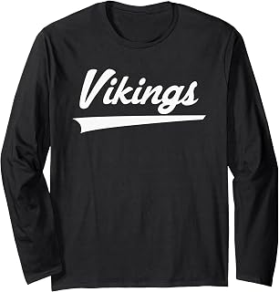 Curtis Vikings Vintage Swoosh Long Sleeve T-Shirt