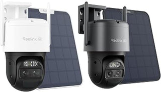 REOLINK TrackMix 4K Dual-Lens PTZ Solar Security Cameras Wireless Outdoor, 2 Pack