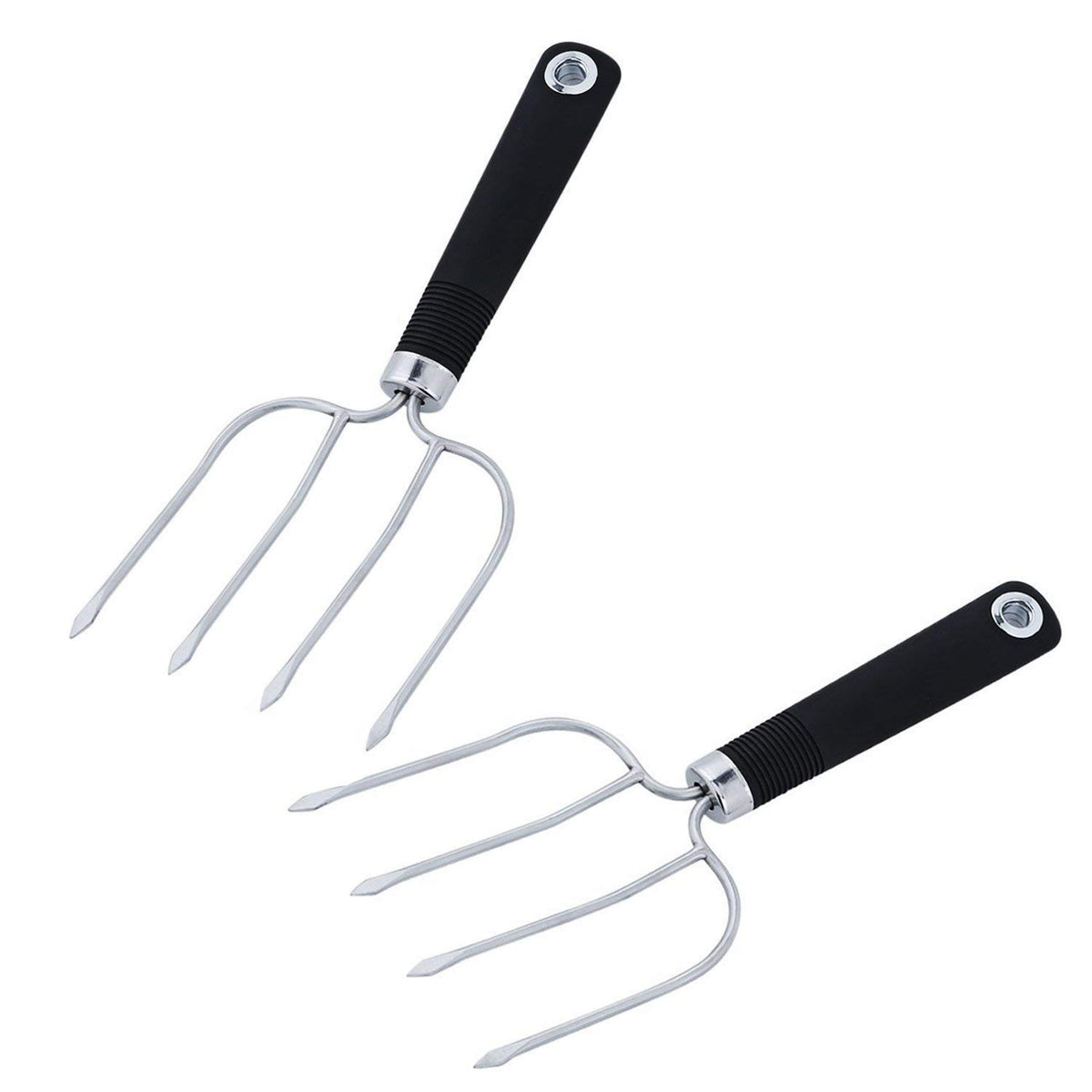KAYCROWN Turkey Lifter Forks, Stainless Steel, Set of 2, Silver