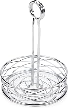 American Metalcraft RBNB17 Large Birdnest Condiment Rack, Round, Black