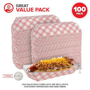 Stock Your Home 100 / 100 Count / Red Serving Trays