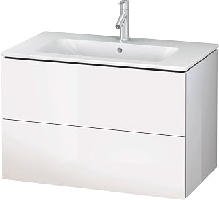 Duravit L-Cube Two Drawer Wall-Mount Vanity Unit White
