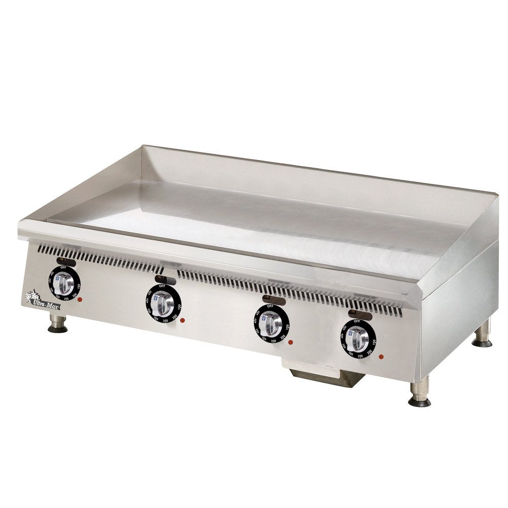 Star Ultra-Max Countertop Gas Griddle 48"W x 24"D Cooking Surface by Star Micronics – Stainless Steel, Metallic, Model 848TCHSA