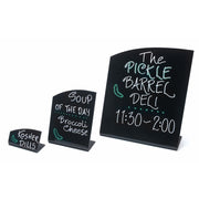 Chalkboard Sign Matte Black - 10"L x 3 1/2"W x 12 1/2"H by HUBERT – Plastic, Black
