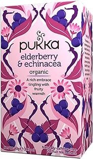 Pukka Organic Elderberry And Echinacea Tea, 20 EA