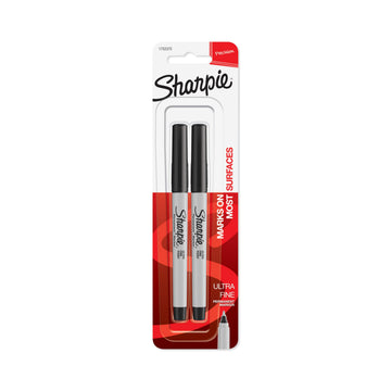 Permanent Markers by Sharpie – 1 Count (Pack of 2), Plastic, Black, Pack of 2, Model 37161PP