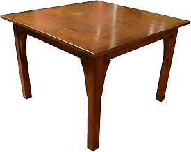 Starlight Canyon Home Solid Wood Mission Style Square Dining Table, Small Kitchen Table for Dining Room, Walnut