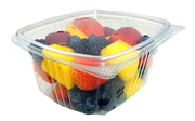 16 oz. (Pint Size) RPET Clear Hinged Deli Meal Prep Fruit Salad Display Food Storage Containers (Pack of 200) by KODA CUP – 16 oz, 16.0 ounces, Polyethylene Terephthalate (PET)