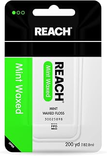 Johnson & Johnson REACH Mint Waxed Floss 200 Yards 7200 Inch (Pack of 4)