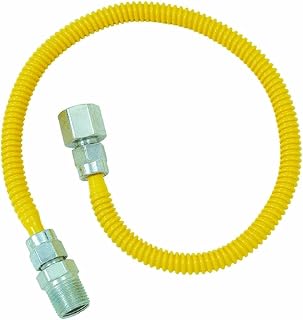 Plumb Shop Brasscraft CSSL54-48P Stainless Steel Gas Dryer Connector, 48"