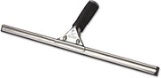 UNGER PR45 Pro Stainless Steel Window Squeegee, 18 inch Wide Blade, Black Rubber