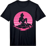 Disney The Little Mermaid Ariel Silhouette in Pink Performance T-Shirt