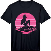 Disney The Little Mermaid Ariel Silhouette in Pink Performance T-Shirt