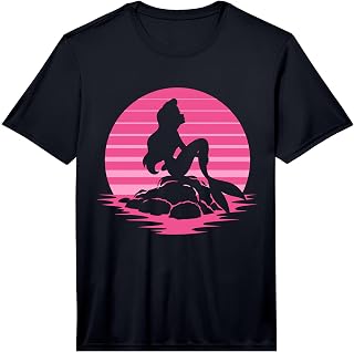 Disney The Little Mermaid Ariel Silhouette in Pink Performance T-Shirt