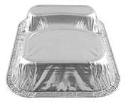 Hamburger Container Tray Disposable School Feeding Pan - (pack of 50) by Handi-Foil – 50 cups, Aluminum, Model 4101-30-1000