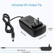 Global AC/DC Adapter Compatible with Detecto PC10 PC20 PC30 Digital Price Computing Scale Power Supply Cord by BestCH – Composite, Black, Model CH322120098