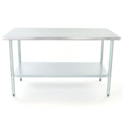 Adcraft 30" x 72" / Silver / Commercial Work Table Utility Tables
