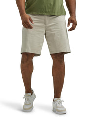 Men's Big & Tall Extreme Motion Flat Front Short by Lee – Cotton Blend, Stone, Model 43535