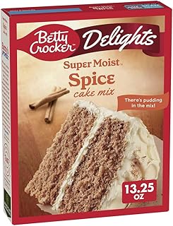 Betty Crocker Delights Super Moist Spice Cake Mix (Pack of 4)