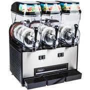 Commercial 1/2-Horsepower 980-Watt Granita Machine with 3 3-Gallon Bowls by Omega – 1, 3.0 gallons, Stainless Steel, Black, Model OFS30