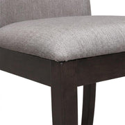 Polyester Upholstered Dining Chairs Set of by Furnifact – Upholstered, Grey, Pack of 2