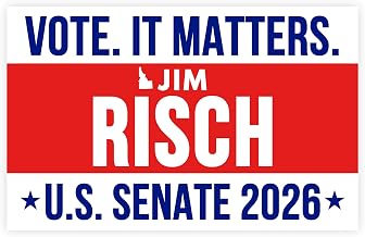 Jim Risch for Senate 2026 Sticker Car Bumper Election Matters Vote Race November Voting