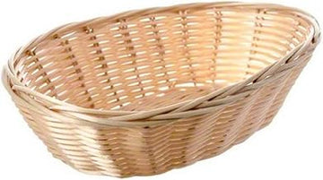 Tablecraft 9" Oval Natural Handmade Basket [Set of 12]