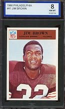 1966 PHILADELPHIA #41 JIM BROWN ISA 8 BROWNS HOF