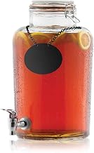 Glass Beverage Dispenser by Tablecraft – 2.5 gallons, Glass, Clear, Model BDG2000