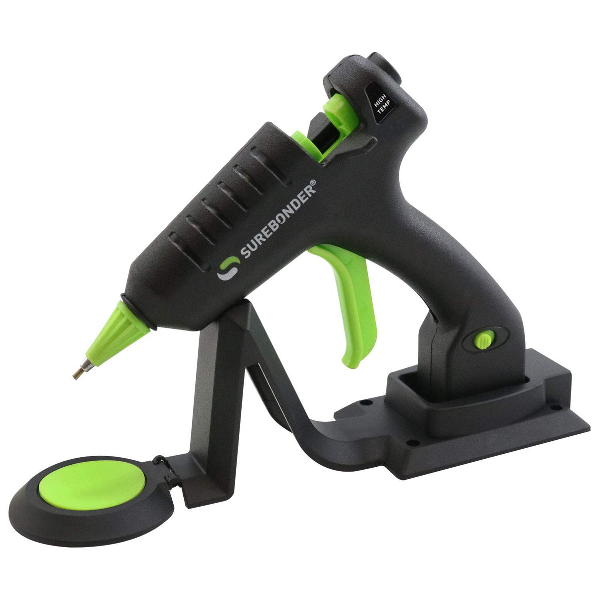 Cordless/Corded High Temperature Mini Hot Glue Gun (CL-195F) With Adtech 100ct-2pk 2-100ct High Temp Mini Size Glue Sticks by Surebonder – Clear