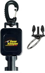 Gear Keeper Scuba Dive Light & Underwater Camera Retractor - Retractable Tether to Keep Scuba Gear Secure & Accessible - Snap Clip Mount & QC-II Split Ring - Scuba Diving Accessories - Made in USA