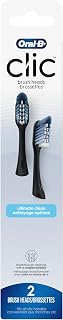 Oral-B Clic Toothbrush Replacement Heads, 2 Count toothbrushes, Black Refill Brush Heads