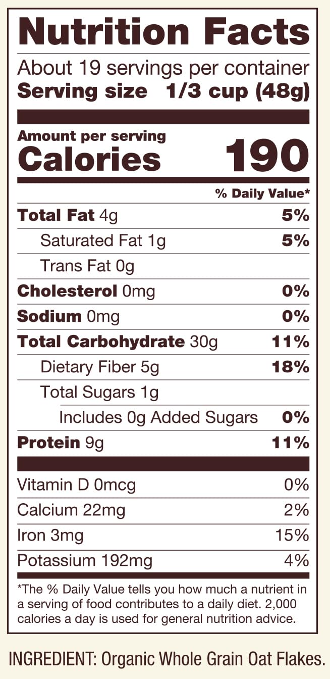 Organic High Protein Oats by Bob's Red Mill – 32 Ounce (Pack of 1), No Color, Model 0039978004796