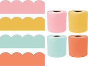 Carson Dellosa Retro Bulletin Board Borders - 260ft Groovy Pink, Yellow, Green, Orange Boho Classroom Décor, Teacher Supply, School, Office Cork or Whiteboard, Wall, Locker, Party Decoration 4 Pack