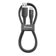 USB-A to USB-C Cable 1 m for Apple CarPlay & Android Car by PIONEER – 1 m, black, Model CD-U5110AC