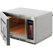 Nexel Commercial Microwave 1.2 Cu. Ft. 1200W Keypad Control - 1 Each by Global Industrial – Silver, Model 243325