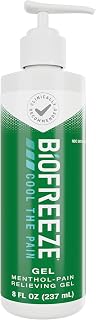 Biofreeze Pain Relief Gel, Arthritis Pain Reliver, Knee & Lower Back Pain Relief, Sore Muscle Relief, Neck Pain Relief, Pharmacist Recommended, 8 FL OZ Menthol Gel