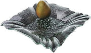 G.E.T. Enterprises GL-SQFCRN12 12" Jade Glass Square Bowl with Folded Corners