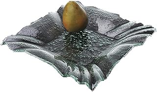 G.E.T. Enterprises GL-SQFCRN12 12" Jade Glass Square Bowl with Folded Corners